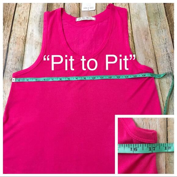 NWT Free People Take the Plunge Fuchsia Tank Top - Fuchsia - Small - Picture 3 of 12